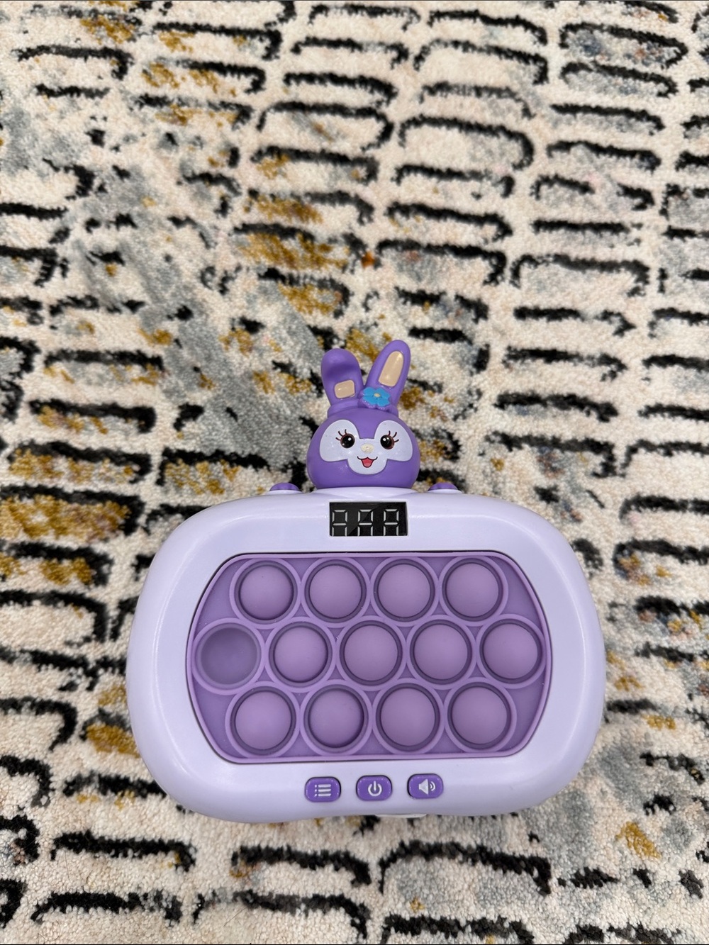 Purple Bunny Pop-It Toy with Timer - Kids Toys